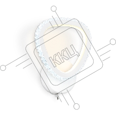 Настенный светодиодный светильник FA9557 WH белый 20W 6400K/3000K 220*250*70