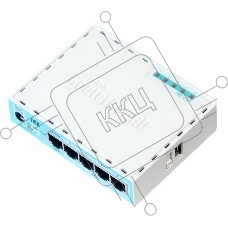 Роутер MikroTik RB750Gr3 hEX (RouterOS L4) with power supply and case 5 port 10/100/1000 гигабитный высокопроизводительный Ethernet