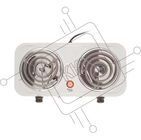 Плитка электрическая Centek CT-1509 (белая) 2конфорки ТЭН 140мм, 2000Вт, индикатор работы, усиленный корпус
