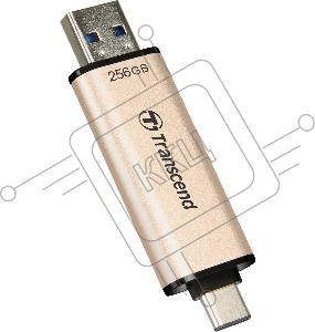 Флеш-накопитель Transcend USB Накопитель Transcend 256GB, JETFLASH USB3.2, TLC, High Speed, Type-C и Type A  (420/400 МБ/с)