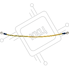 Кабель заземления Hyperline TGRD-CC, 300 мм, цвет: жёлтый, кольцо-кольцо