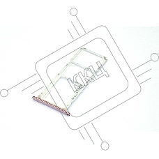 Лоток для SIM-карты Huawei Y9 2018 золотой