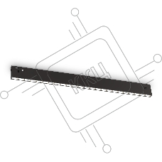 Трековый светильник GL2340 BK черный IP20 20W 3CCT 3000-6400K 48V 400*10*37