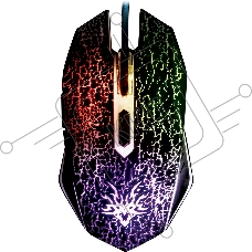 Мышь проводная Qumo BlackOut M03 черный, 3200 dpi, USB, кнопки - 6