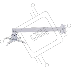 Кронштейн для проектора Cactus CS-VM-PRE02-WT белый макс.23кг настенный и потолочный поворот и наклон