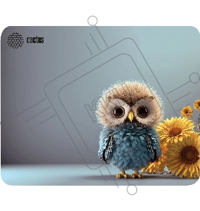 Коврик для мыши Cactus Owl gray 300x250x3мм (CS-MP-D12M)