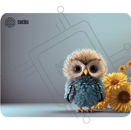 Коврик для мыши Cactus Owl gray 300x250x3мм (CS-MP-D12M)