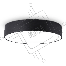 Потолочный светодиодный светильник Ambrella light FV5530 BK черный LED 45W 4200K D400*58 (Без ПДУ)