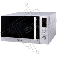 Микроволновая печь Korting KMO 823 XN / 29.6х48.5х36.7 см, 23 л, 800 Вт, гриль: 1000 Вт, электронное управление, LED дисплей, 8 автопрограмм, нержавеющая сталь