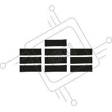 Резинка тормозной площадки Cet CET2810 для Brother DCP-L2540/MFC-L2700/HL-L2360DW