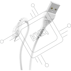 Кабель USB HOCO X37 Cool, USB - Lightning, 2.4А, 1м, белый