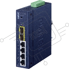Коммутатор Planet IGS-4215-4T2S IP30 Industrial L2/L4 4-Port 10/100/1000T + 2-Port 100/1000X SFP Managed Switch (-40~75 degrees C, dual redundant power input on 9~48VDC/24VAC terminal block, supports ERPS Ring, CloudViewer app, MQTT and Cybersecurity feat