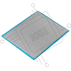 Термопрокладка ExeGate EPG-6WMK (20x120x1.5 mm, 6 Вт/ (м•К), теплопроводящая клейкая двухсторонняя, комплект 20шт)