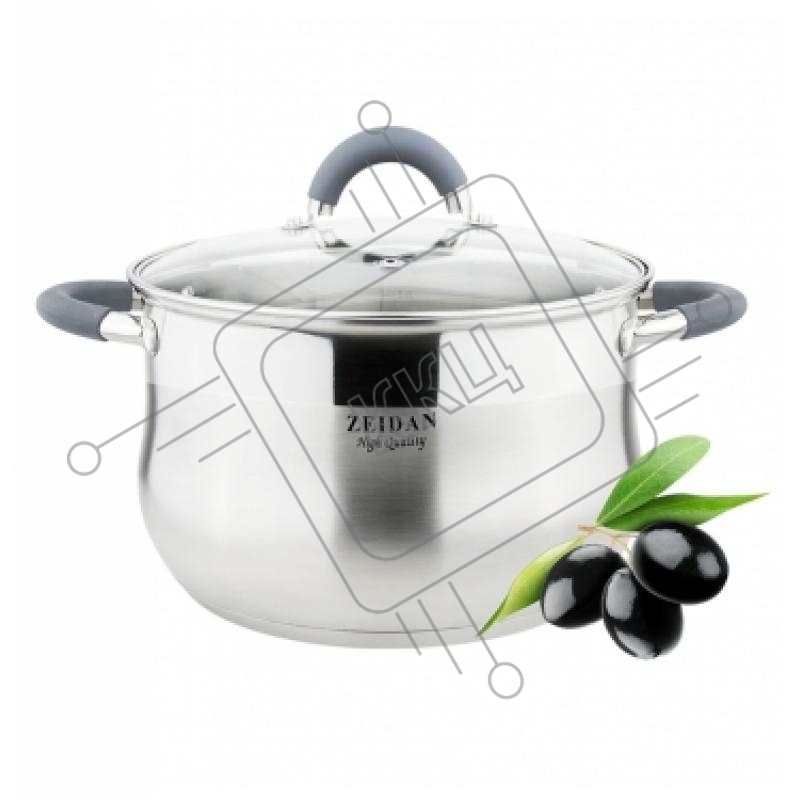 Кастрюля Zeidan Z-50253 5,1л(Кастрюля со стеклянной крышкой - 5,1 л (O22х13.5 см), нерж.сталь, внутренняя - матовая полировка, снаружи - комбинированная полировка, шкала литража, ручки с силиконовым покрытием, КАПСУЛИРОВАННОЕ ДНО, ПОДАРОЧНАЯ УПАКОВКА С ПЛ Кастрюля Zeidan Z-50253 5,1л(Кастрюля со стеклянной крышкой - 5,1 л (O22х13.5 см), нерж.сталь, внутренняя - матовая полировка, снаружи - комбинированная полировка, шкала литража, ручки с силиконовым покрытием, КАПСУЛИРОВАННОЕ ДНО, ПОДАРОЧНАЯ УПАКОВКА С ПЛ