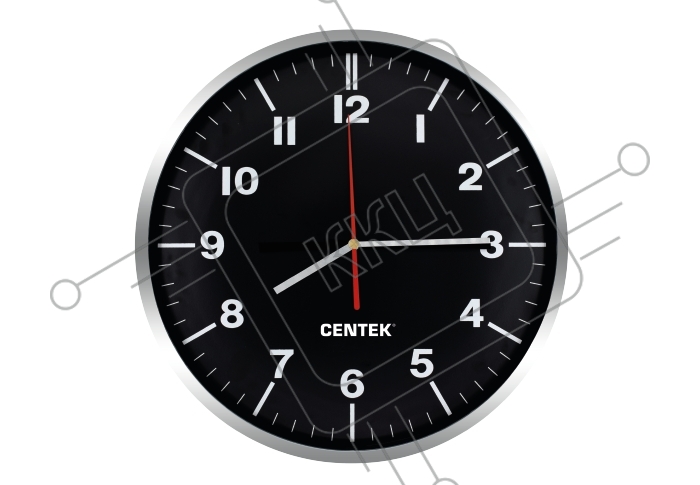 Часы настенные Centek СТ-7100 черный
