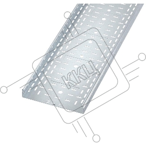 Лоток листовой перфорированный 300х50 L3000 сталь 0.7мм S3 ДКС SPL3530