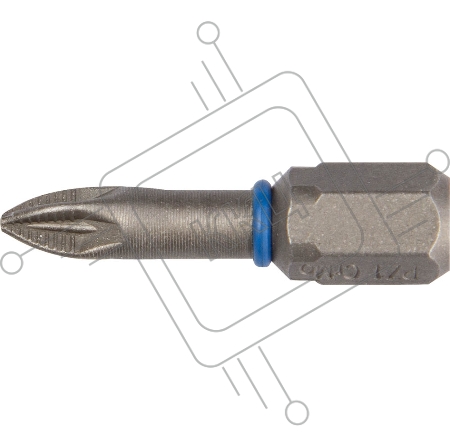 Бита ЗУБР ЭКСПЕРТ 26013-1-25-2  торсион кованая обточ.CrMo C 1/4'' PZ1 25мм 2шт