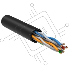 Кабель информационный ITK LC3-C604-139 кат.6 U/UTP не экранированный 4X2X23AWG LDPE внешний 305м черный