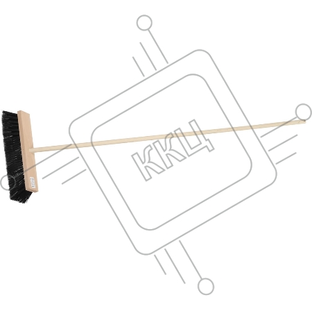 Щётка ЗУБР 39191-40  уличная деревянная с ручкой волокно 90мм пэт 140см 40х7см