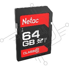 Флеш карта SDHC 64GB  Netac Class 10 UHS-I U1 P600 [NT02P600STN-064G-R]