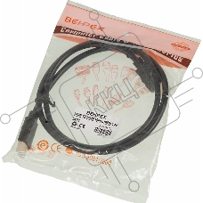 Кабель видео High Speed ver.1.4 HDMI (m)/HDMI (m) 1м. Позолоченные контакты черный