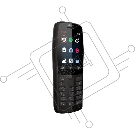Телефон сотовый Nokia 210 DS TA-1139 Black