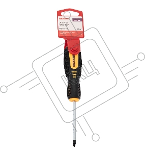 Отвертка крестовая PZ 1х75 мм, двухкомпонентная рукоятка REXANT