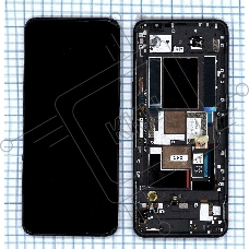 Дисплей для Asus ROG Phone 5s Pro ZS676KS черный с рамкой 90AI0091-R20020