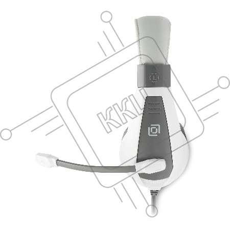 Наушники с микрофоном Oklick/Оклик HS-L600 серый 1.8м мониторные оголовье (1532023)