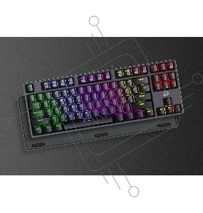 Клавиатура проводная Dareu EK87 Black (черный), подсветка Rainbow, D-свитчи Blue, раскладка клавиатуры ENG/RUS