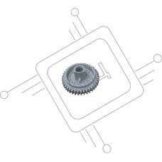 Шестерня привода картриджа 85T HP LJ P1505/1566/1606/M1120/M1522/1536 (RU6-0016) OEM