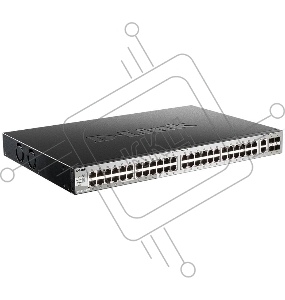 Управляемый L3 стекируемый коммутатор D-Link DGS-3130-54TS/B1A PROJ с 48 портами 10/100/1000Base-T, 2 портами 10GBase-T и 4 портами 10GBase-X SFP+