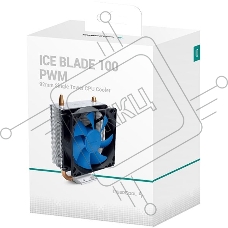 Кулер для процессора DEEPCOOL ICE BLADE 100 PWM 1700 синий, 92 мм, алюминий/медь, 2200 об/мин, 29 дБ, 4 pin, 100 Вт, 135 мм
