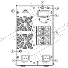 Источник бесперебойного питания Powerman Online 3000I N (IEC320)
