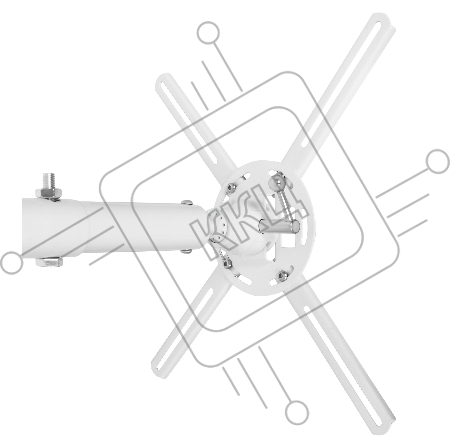 Кронштейн для проектора Buro PR06-W белый макс.20кг потолочный поворот и наклон