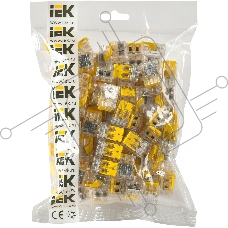 Клемма IEK СМК UKZ60-412-100 2x 0.2-0.4мм2 дл.19мм ш.13.5мм желтый (упак.:100шт)