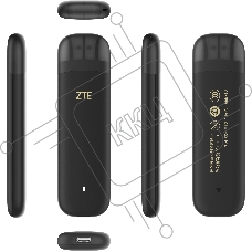 Модем 3G/4G ZTE F30Pro USB Wi-Fi VPN Firewall +Router внешний черный
