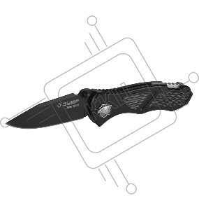 Нож ЗУБР 47718  премиум складной механизм ускоренного открытия металлическая рукоятка 200/82мм