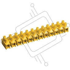 Зажим винтовой ЗВИ-5 н/г 1.5-4.0кв.мм 12пар черн. IEK UZV5-005-04