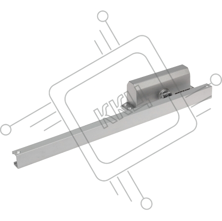 Доводчик дверной со скользящей тягой для установки на дверь весом до 65 кг