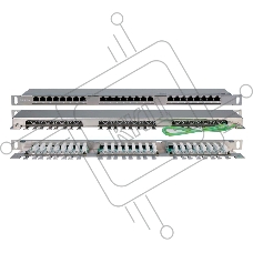 Hyperline PPHD-19-24-8P8C-C5E-SH-110D Патч-панель высокой плотности 19