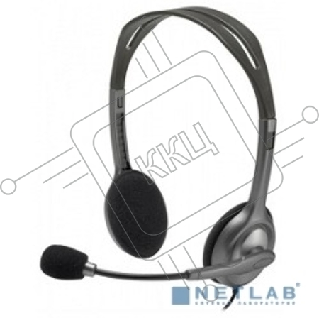 Гарнитура Logitech Headset H111 Stereo grey (981-000594/981-000593/981-000588)