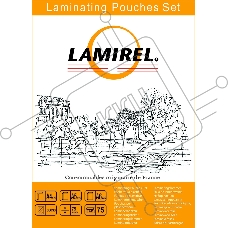 Пленка для ламинирования Lamirel, набор А4, A5, A6 по 25 шт., 75 мкм, 75 шт. в упаковке
