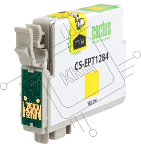 Картридж струйный Cactus CS-EPT1284 желтый для Epson Stylus S22/SX125/SX420/SX425 (7ml)
