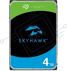 Жесткий диск 4TB Seagate SkyHawk (ST4000VX005) {Serial ATA III, 5900 rpm, 64mb, для видеонаблюдения}