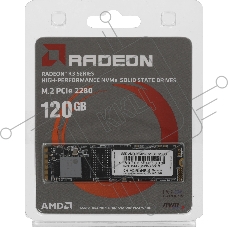 Накопитель SSD AMD Radeon R3MP30120G8, 120Gb, M.2 2280, PCIe 3.0 x4, NVMe, R/W 1800/1250