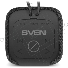 Акустическая система 2.0 SVEN PS-205, черный мощность 2x6 Вт (RMS), Waterproof (IPx6), TWS, Bluetooth, FM, USB, microSD, встроенный аккумулятор Акустическая система 2.0 SVEN PS-205, черный мощность 2x6 Вт (RMS), Waterproof (IPx6), TWS, Bluetooth, FM, USB, microSD, встроенный аккумулятор