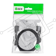 Кабель Greenconnect Кабель интерфейсный USB 2.0 1m AM / AM, AWG 28/28 Premium, двойное экранирование, антифриз, черный