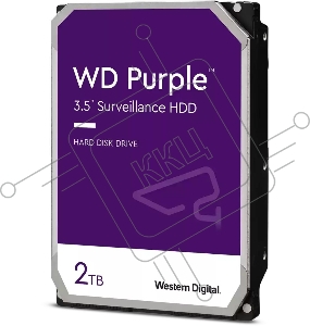 Жесткий диск WESTERN DIGITAL Purple 2Тб 256 Мб 5400 об/мин 3,5