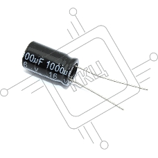 Конденсатор [CHINA] | DIP | ECAP, 16V 1000mF, p=5mm